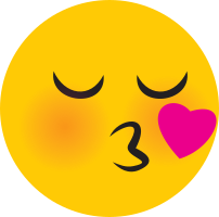 Emoticono petons amorosos