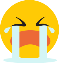 Emoticono cara plorant