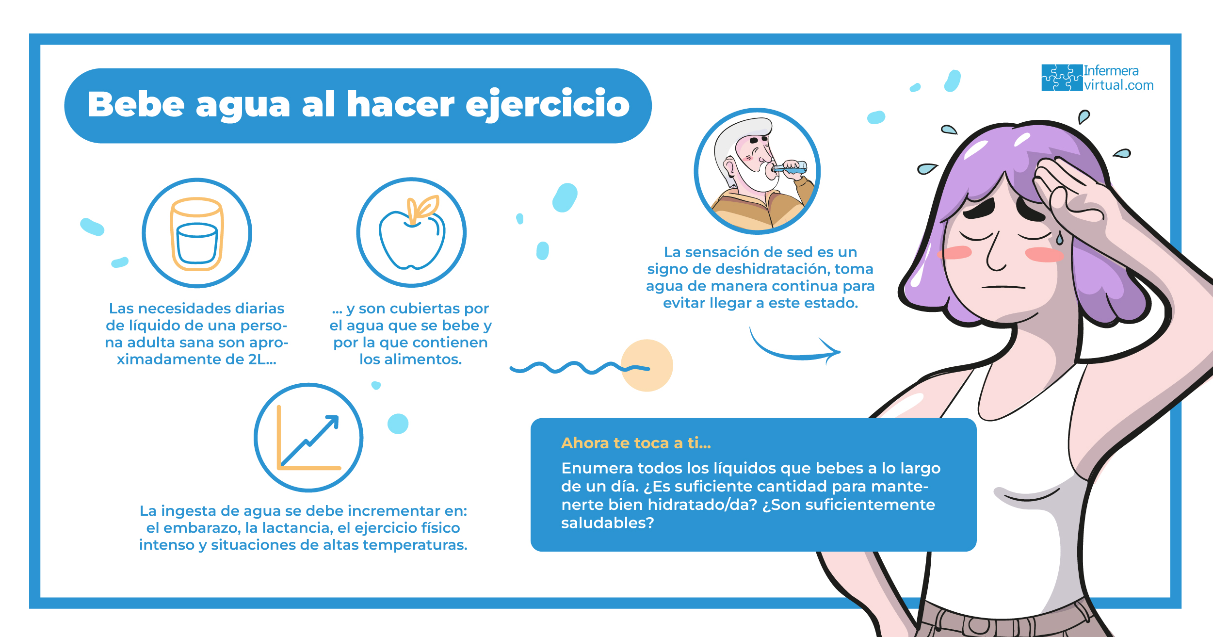 Beber agua