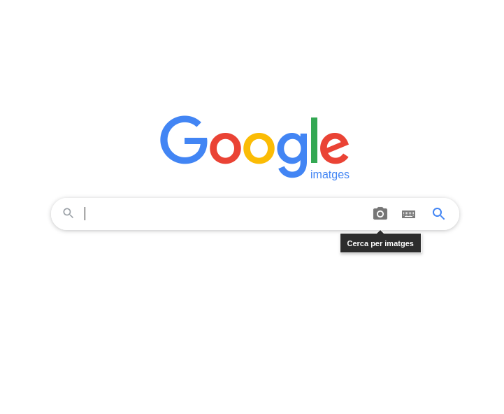 pantalla cercador google imatges